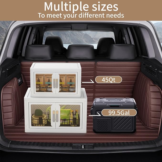 Large Clear Stackable Storage Bins - Image 5