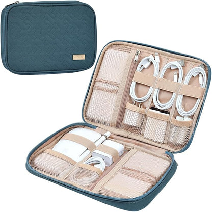 NISHEL Travel Cord Organizer Case, Tech Electronic Bag, Essentials by NISHEL
