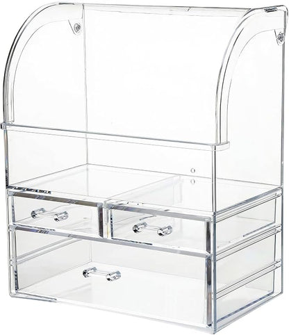 Clear Large Acrylic Makeup Organizer - Image 4
