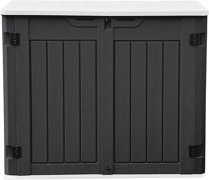 DWVO Outdoor Weather-Resistant Horizontal Storage Shed, 35 Cu Ft Capacity by DWVO