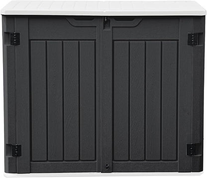 DWVO Outdoor Weather-Resistant Horizontal Storage Shed, 35 Cu Ft Capacity by DWVO