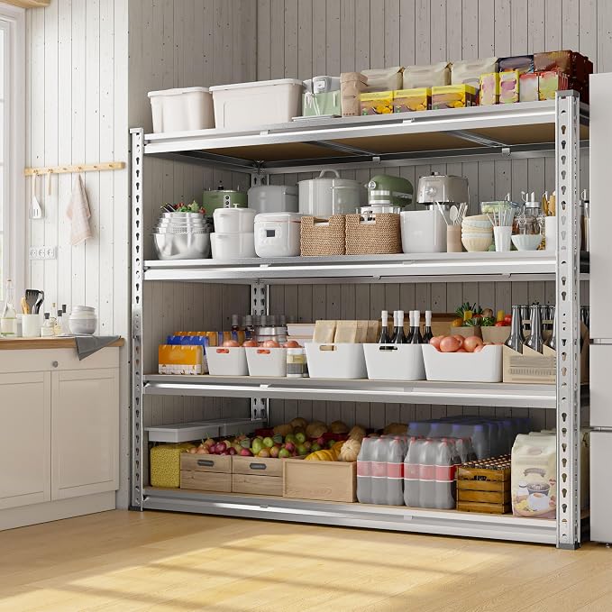 REIBII Garage Shelving, 4 Tier Storage Shelves Load 2550LBS, Adjustable Garage - Image 7