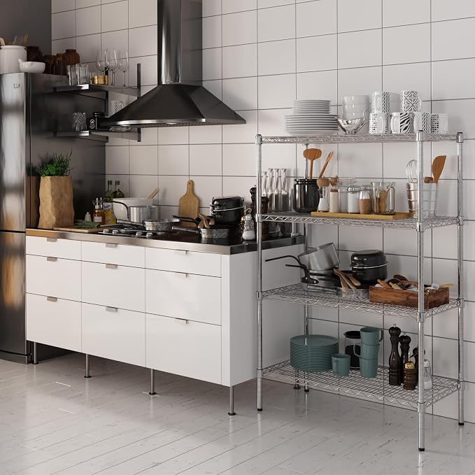 18" Deep x 36" Wide x 54" Height Wire Shelving Kit | 4-Tier | NSF Commercial - Image 2