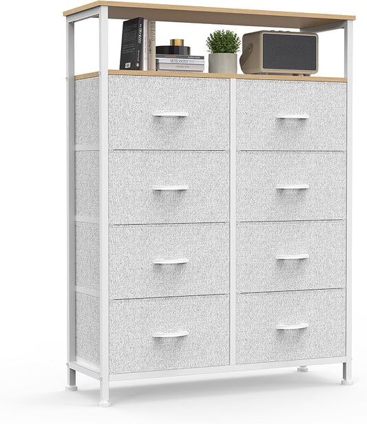DUMOS 8 Drawer Fabric Dresser by DumosLifestyle