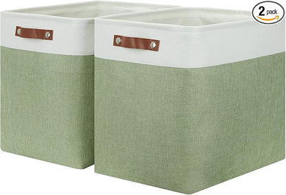 HNZIGE Shelf Storage Baskets for Clothes, Large Storage Bins Fabric Baskets for by HNZIGE