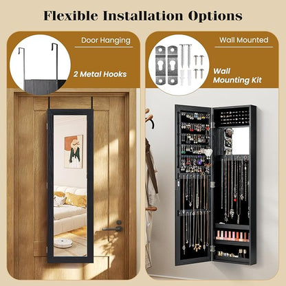 Giantex Wall Mounted Jewelry Cabinet - Image 4