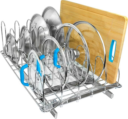 LYNK PROFESSIONAL® Pull Out Pot Lid and Cookie Sheet Organizer Rack by LYNKPROFESSIONAL