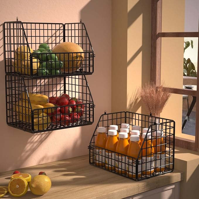 PUPPYCUTE Stackable Wire Storage Baskets - Image 3