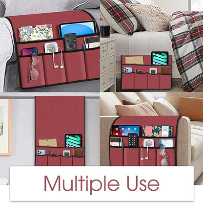 Joywell Armrest Organizer Remote Holder, Spiced Coral | - Image 7