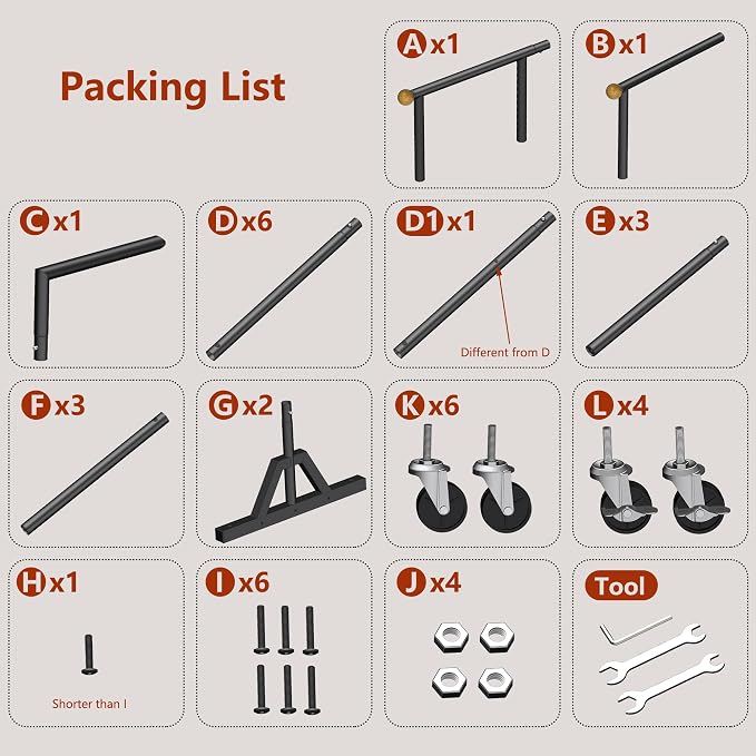 Rolling Clothing Rack with Bottom Storage Shelf & lockable Casters, Dresses - Image 6