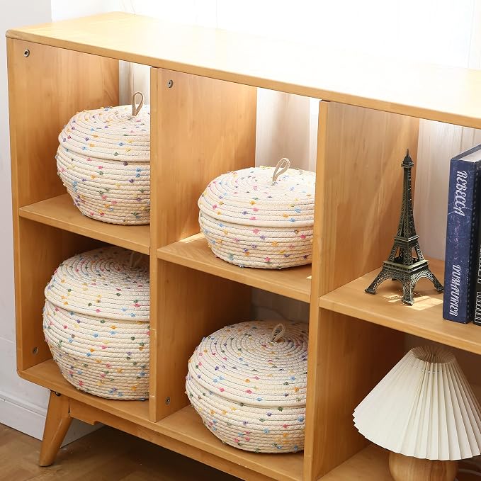 Sea Team Round Cotton Rope Storage Basket - Image 2