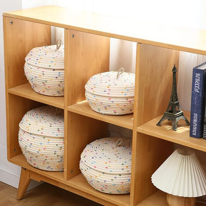 Sea Team Round Cotton Rope Storage Basket - Image 2