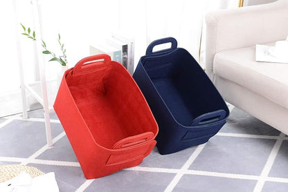Storage Basket Felt Storage Bin Collapsible& Convenient Box Organizer - Image 6