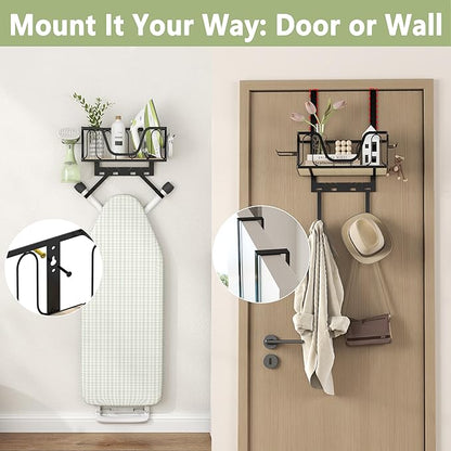 Ironing Board Hanger, 2 in 1 Wall-Mount & Over the Door - Image 5