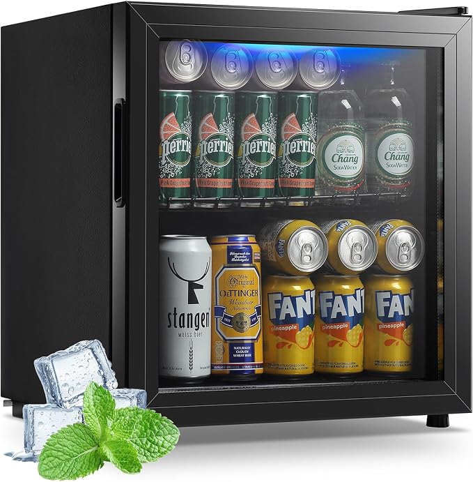 WANAI Beverage Refrigerator Cooler 1.6 Cu.Ft Freestanding Beer Fridge by WANAI%C2%AE