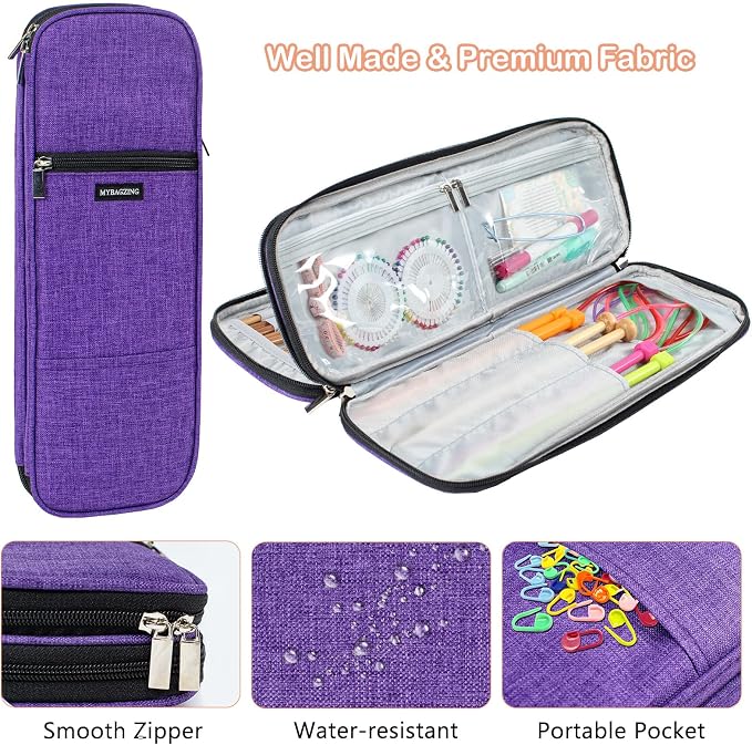 MYBAGZING Knitting Needles Case, Knitting & Crochet Accessory Organizer - Image 4