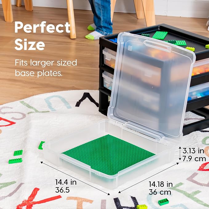 IRIS USA Fits 12" x 12" Paper, 3-Tier Desk Top Storage Unit - Image 5