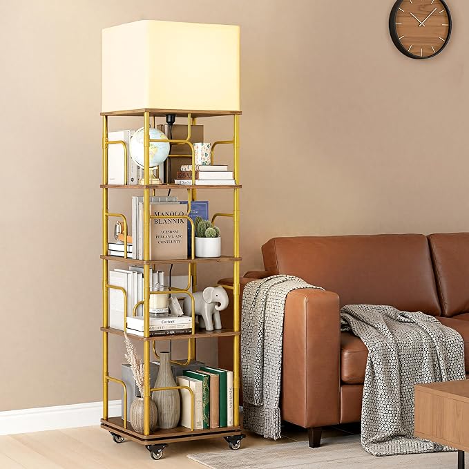 Quikraen 4-Tier Rotating Bookshelf - Image 6