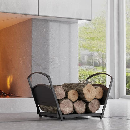 Fire Beauty Fireplace Log Holder Folding Firewood Rack, Stacking Rack, Storage - Image 3