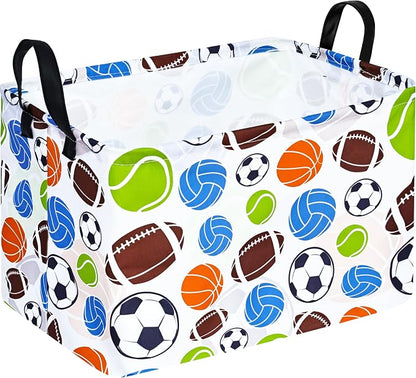 Football Storage Basket Empty, Waterproof Football Storage Bins Organizer by Unknown
