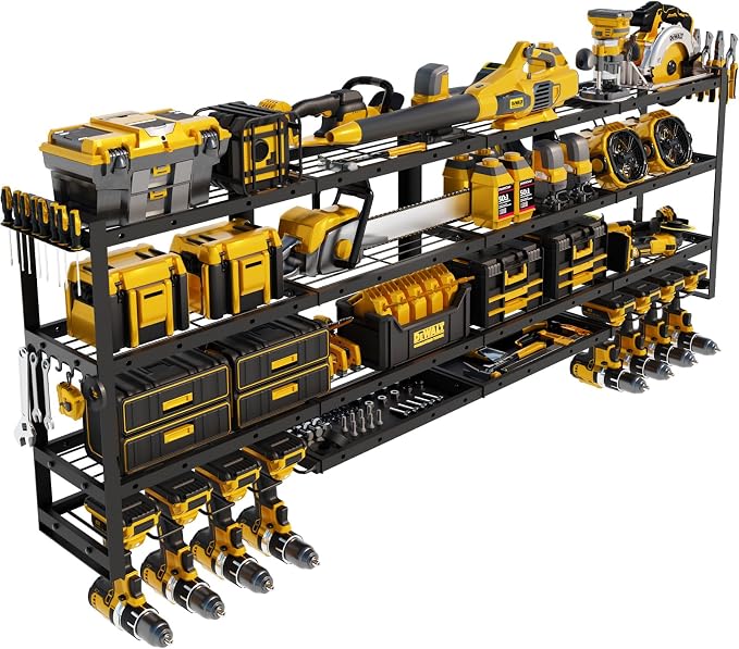 XLarge 64''W Power Tool Organizer Wall Mount | Modular&Corner-Fit 820lbs Garage by STURDIFLOW