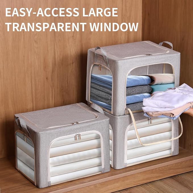 combocube 3-Side Zippered Openings Clothes Storage Bins - Image 8
