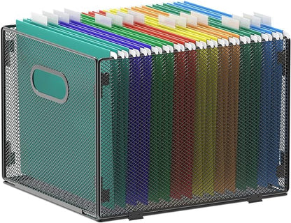 samstar Hanging File Organizer, Mesh File Folder Organizer File Crate File by Samstar