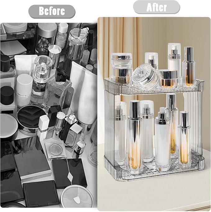 Bathroom Counter Organizer Cosmetics Skincare Organizers Skincare Makeup - Image 3