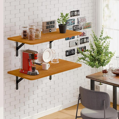 Dogsky 2-Pack Garage Storage Shelving Wall Mounted, 3x2Ft Heavy Duty Wood - Image 2