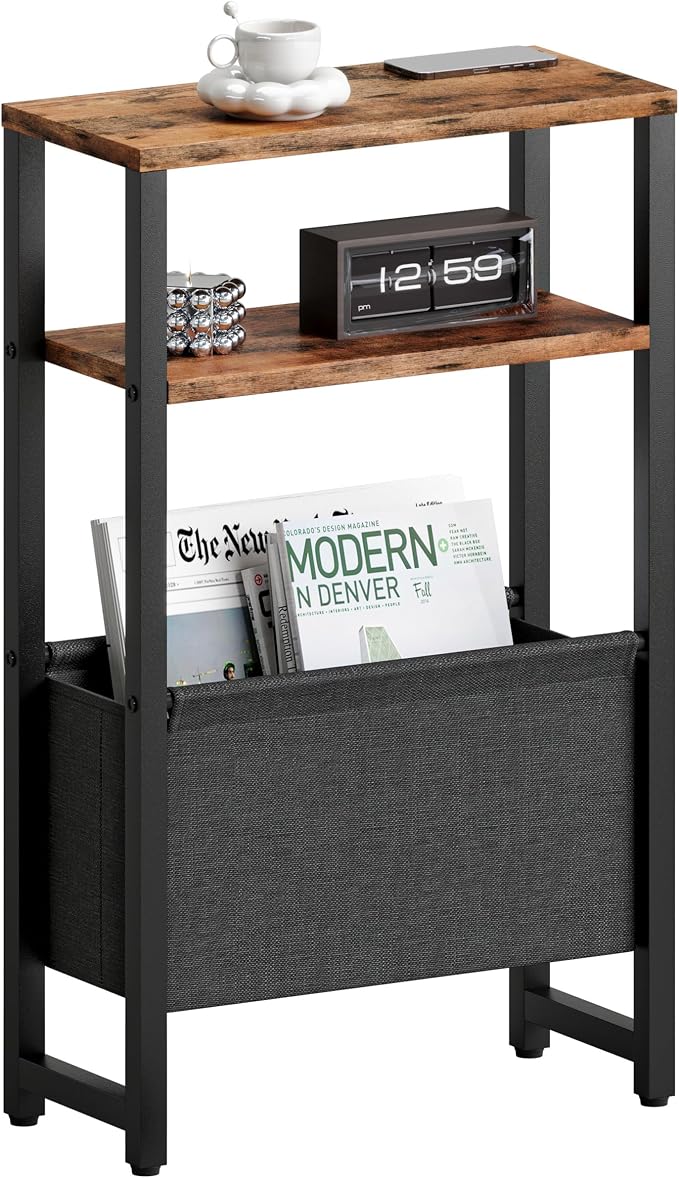Narrow Side Table, Slim End Table by IRCPEN