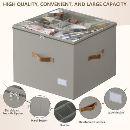 Vincona Shoe Organizer for Closet, 2 Pack Shoe Storage Bins Foldable Shoe - Image 3