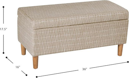 HomePop Malmo 36" Storage Bench - Image 3
