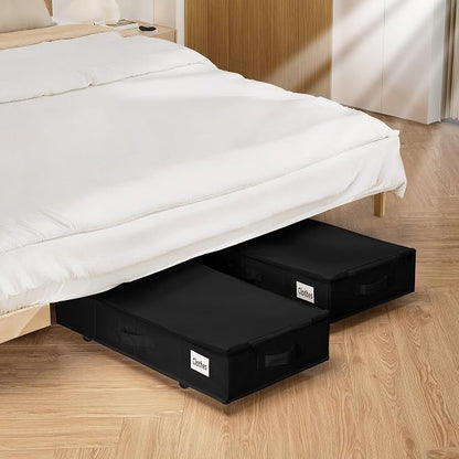 Vincona Under Bed Storage with Wheels, Rolling Under Bed Storage Containers - Image 3
