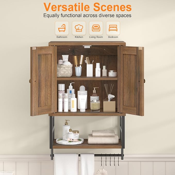 Bathroom Wall Cabinet, Farmhouse Medicine Storage - Image 4