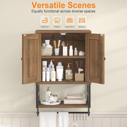 Bathroom Wall Cabinet, Farmhouse Medicine Storage - Image 4