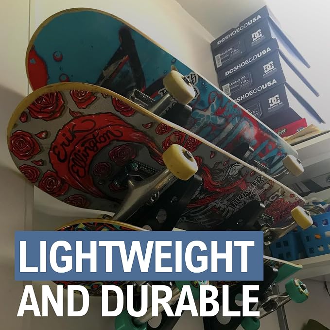 StoreYourBoard Skateboard Rack, 3 Board Wall Storage Mount, Home and Garage - Image 4