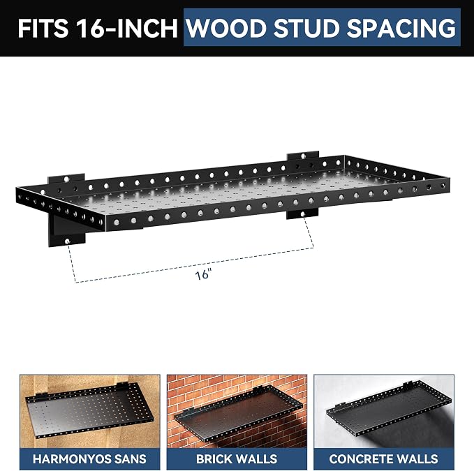 Garage Wall Shelving 2-Pack, Heavy Duty Shelves - Image 5