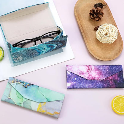 Foldable Glasses Case, Magnetic PU Leahter Sunglasses Case, Cute Hard Shell - Image 7