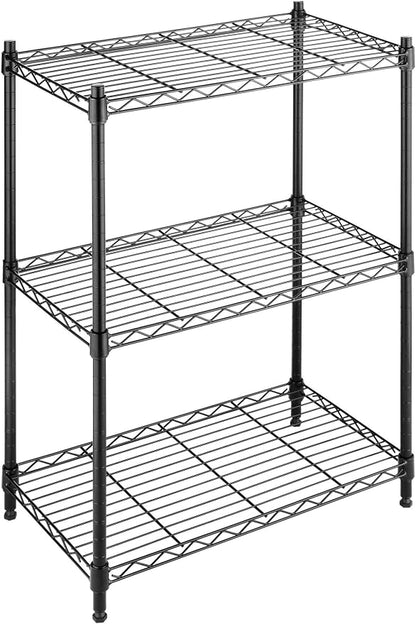 Whitmor 3-Wire Shelving Unit, Metal Storage Shelves, Easy Assembly Home by Whitmor