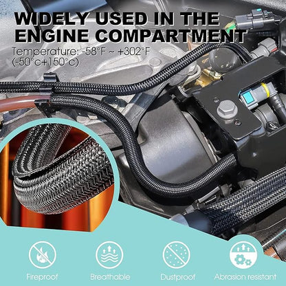 AGPTEK Cable Sleeve Cover, Home Office Wire Management Computer TV Wire Loom - Image 3