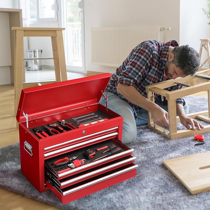 Metal Tool Box Organizer | Lockable Tool Chest | Toolbox - Image 2
