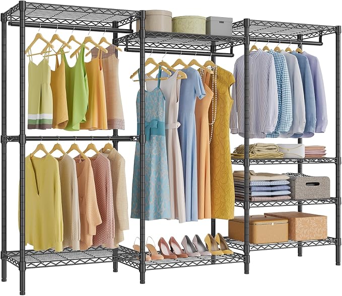 VIPEK V5 Plus Large Portable Closet Rack Freestanding Wardrobe Closet, 85.4" L by VIPEK