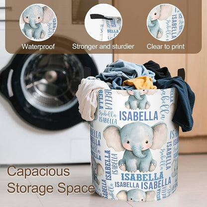 Custom Name Laundry Hamper, Personalized Laundry Baskets - Image 4