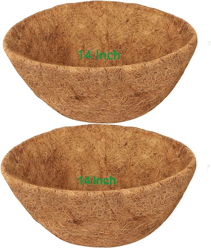 HALEDAZE 2 Pack 14 Inch Round Coco Liners by Unknown