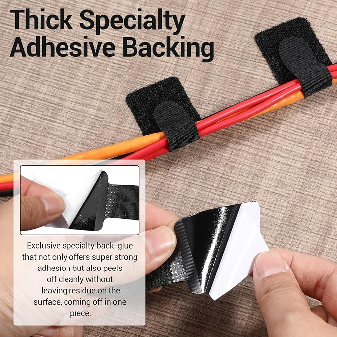 80 Pack Reusable Cable Ties - Image 4