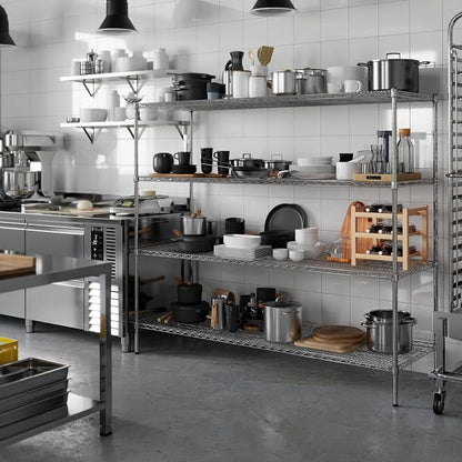 24" Deep x 72" Wide x 64" Height Wire Shelving Kit | 4-Tier | NSF Commercial - Image 5