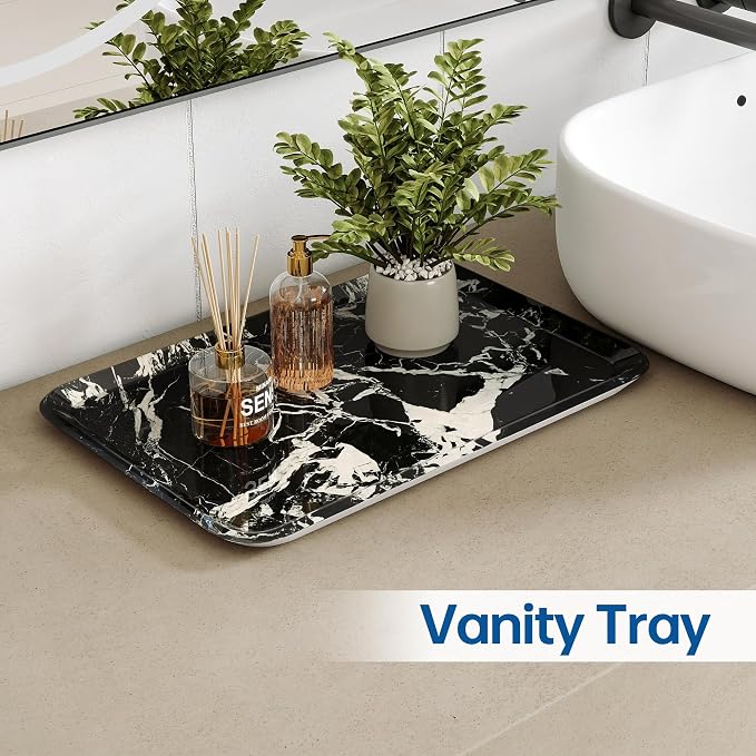 Vanity Decorative Tray, Bathroom & Countertop Organizer - Image 2