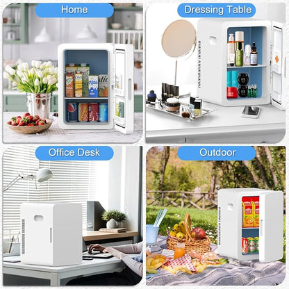 advwin 22L Mini Fridge for Bedroom, 30 Cans Portable Cooler & Warmer Compact - Image 7