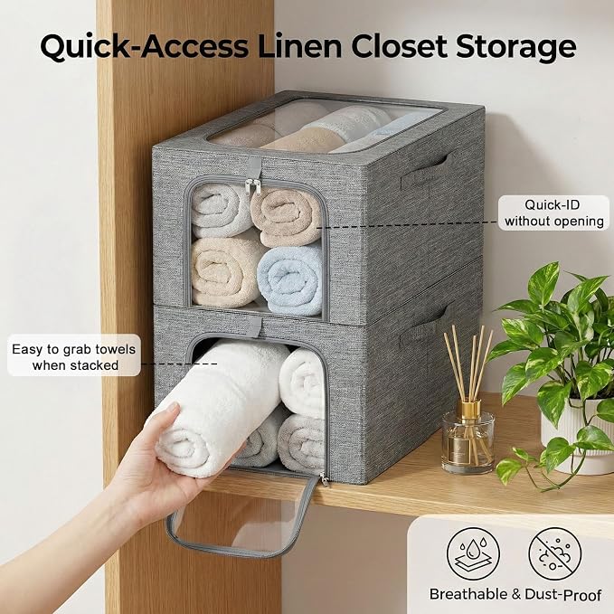 GoMaihe Baby Clothes Storage Bins - Image 4