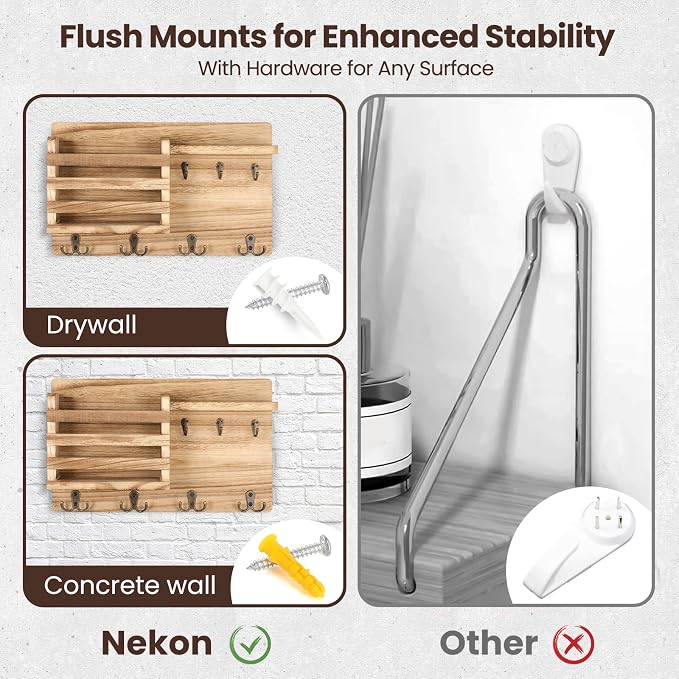 Nekon Mail Holder for Wall Mail Organizer - Image 5